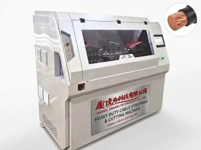 Máquina Automática de Corte e Descascagem de Cabos WPM-10-300mm e WPM-10-400mm - Máquina Automática de Descascamento de Fios