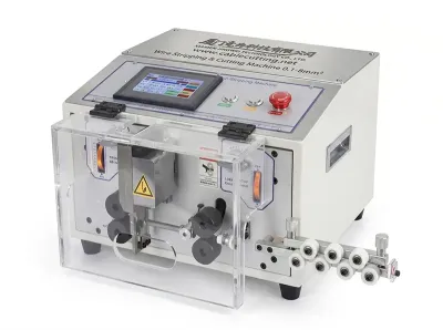 Máquina Automática de Descascar e Cortar Fios com Tela de Toque WPM-ES