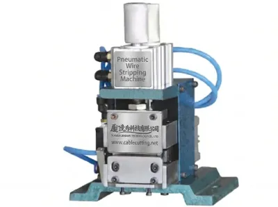 Máquina de Decapagem de Fios Vertical Pneumática WPM-3F - Máquina de Escova de Arame Semiautomática