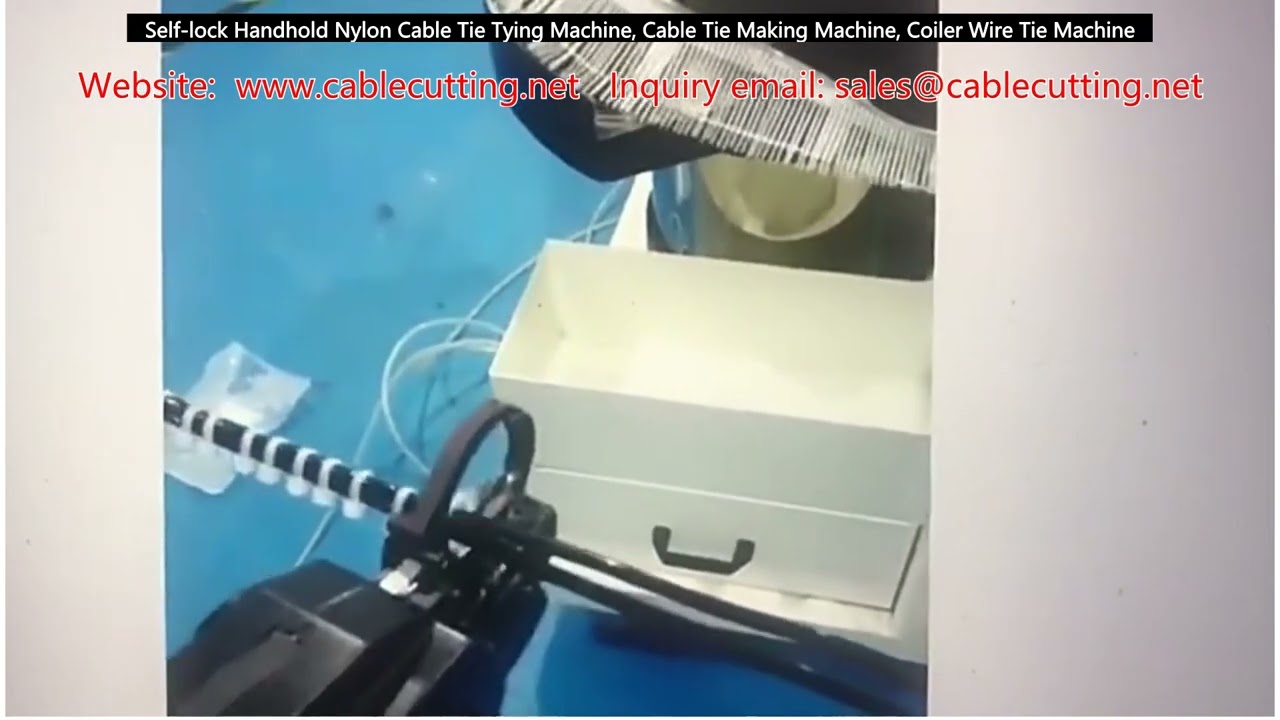 Máquina de Amarração de Cabos Nylon com Trava Automática | Fabricante de Abraçadeiras e Enrolador de Fios