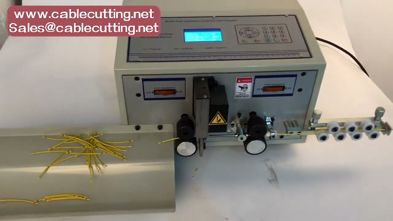 Kit Máquina de Decapagem, Corte e Crimpagem Automática 1.5T 0.75kW Horizontal