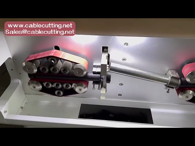 Máquina de Corte e Decapagem de Cabos 10-240 mm² | Decapadora Automática para Fios Encapados
