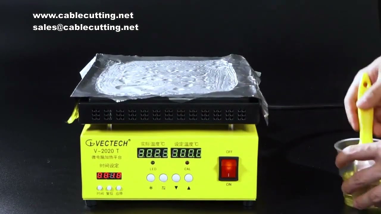 Mesa de Aquecimento 956S 300W com Duplo Display e Lâmpada LED para Soldagem - Temperatura Ajustável