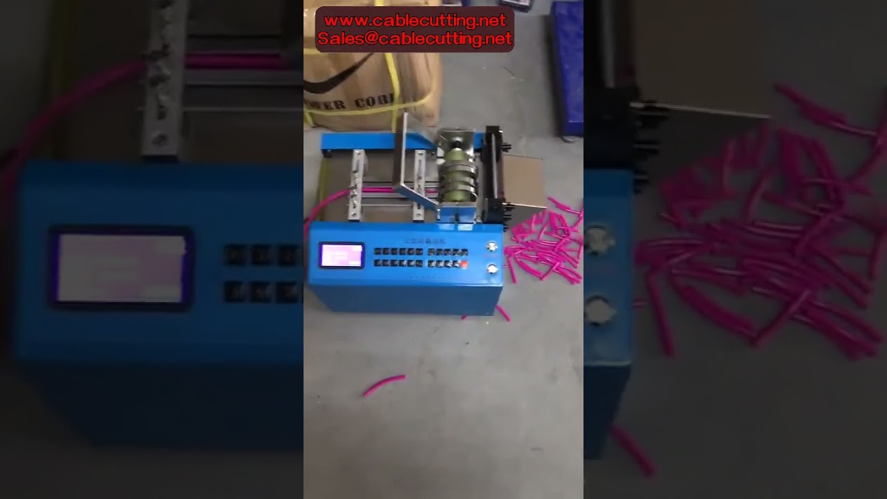 Máquina Automática de Corte de Tubo Termorretrátil e Fita de Níquel | Cortadora de Mangas e Fios
