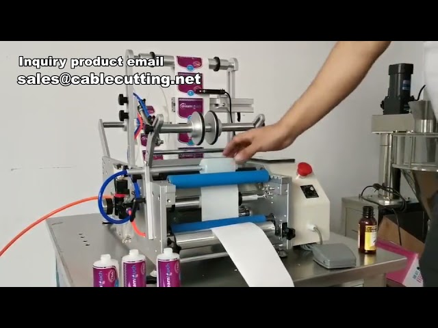Máquina Rotuladora para Garrafas Redondas | Rotulagem Automática de Alta Velocidade