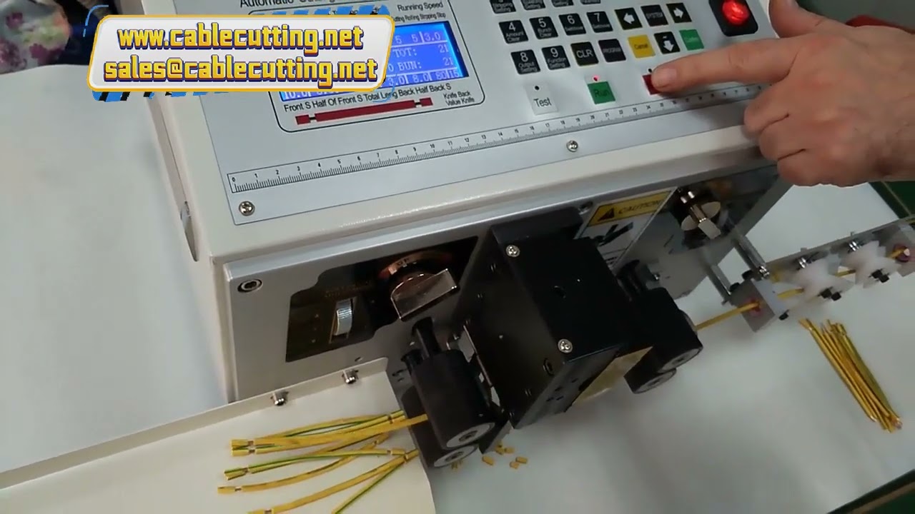 Máquina de Descascar e Crimpar Cabos 0,1-2,5mm² com Lâmina de Carbeto