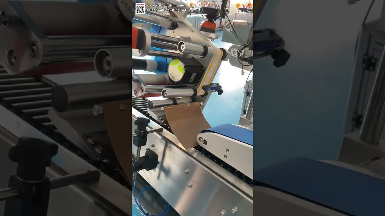 Máquina Rotuladora Horizontal Automática para Frascos Redondos | Aplicador de Rótulos para Ampolas e Frascos