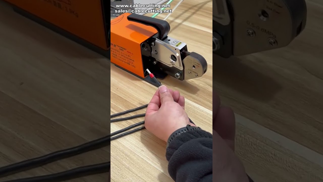 Máquina Pneumática de Crimpagem de Terminais para Tubos - Fios 0,25 a 10 mm² | Grampo Quadrado #fábrica #máquina