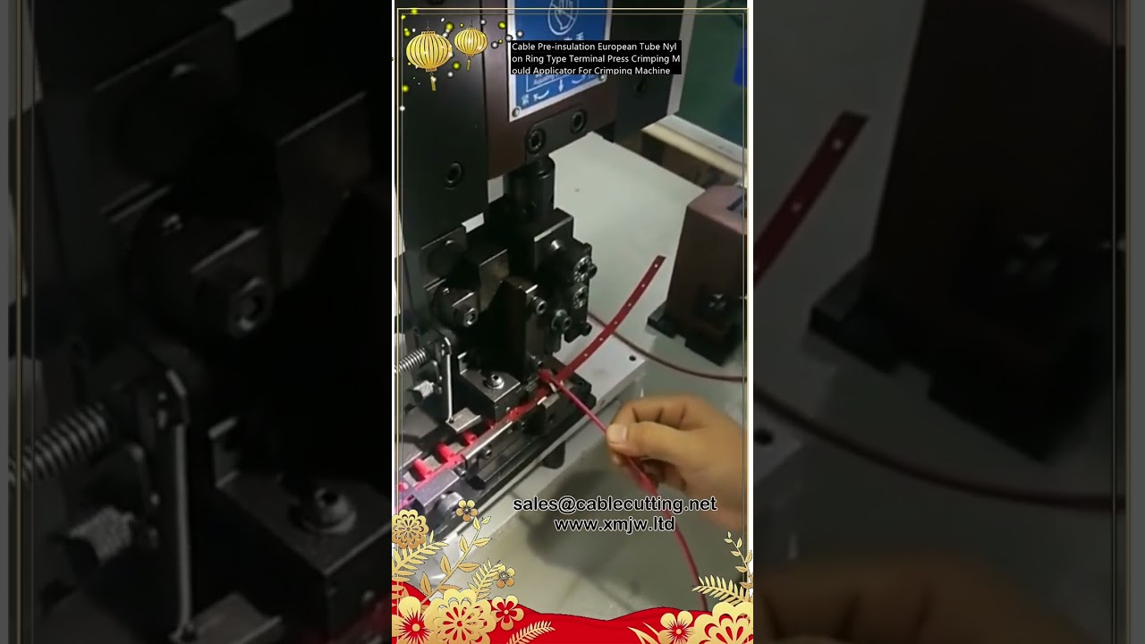 Aplicador de Molde de Crimpagem para Terminais de Anel Nylon Pré-Isolados Tipo Tubo Europeu