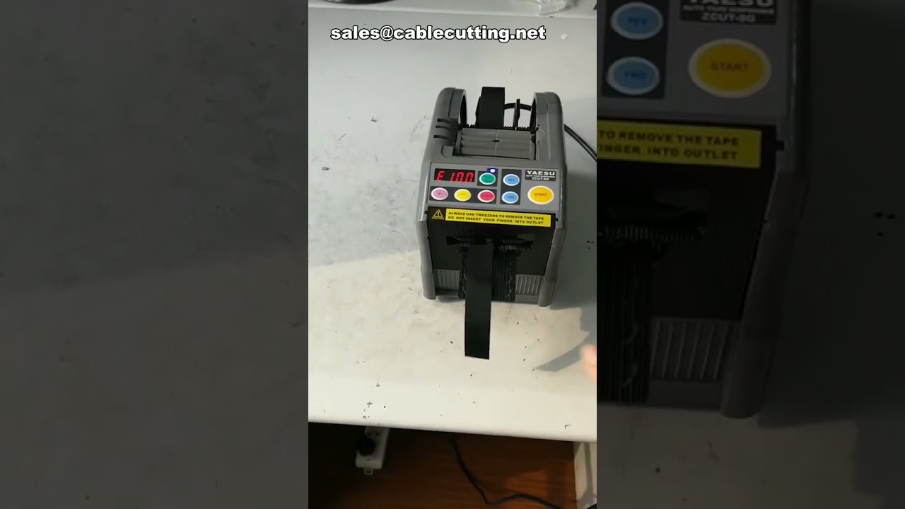 Dispensador Automático de Fita Adesiva Colorida Elétrica - Zcut 9 | Cortador e Aplicador