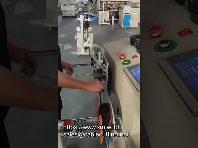 Máquina Automática de Enrolar, Amarrar, Contar e Cortar Cabos com Função de Ordenação de Fios
