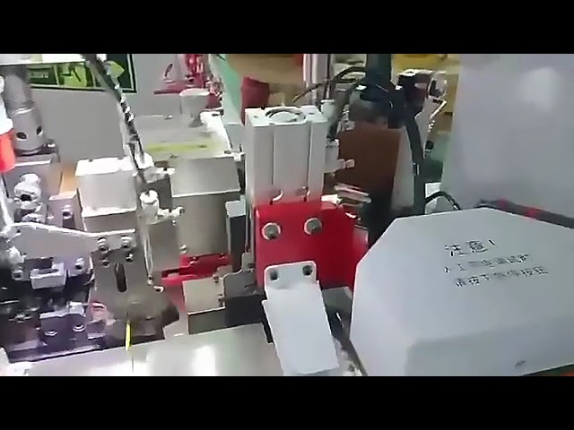 Máquina Automática de Crimpagem de Terminais de Cabeça Dupla para Fios Eletrônicos