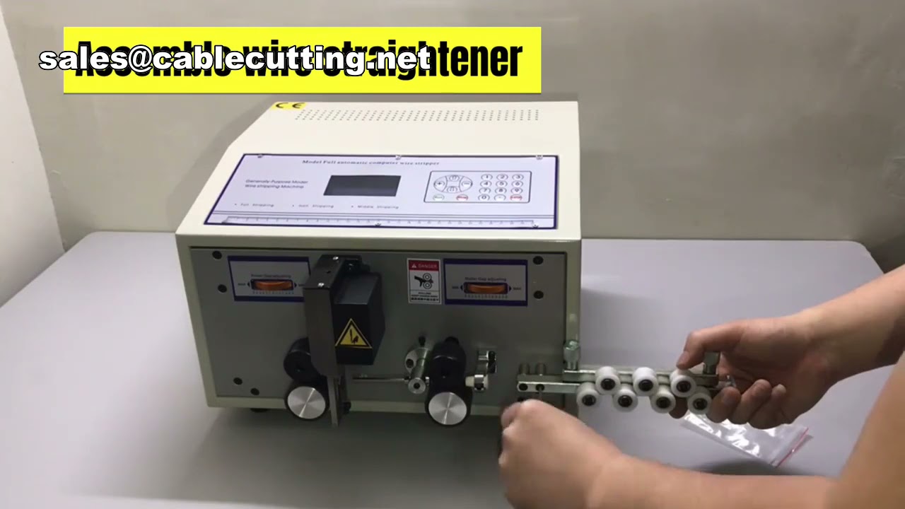 Máquina de Corte e Decapagem de Cabos Elétricos Redondos e Finos | Decapadora Automática de Fios