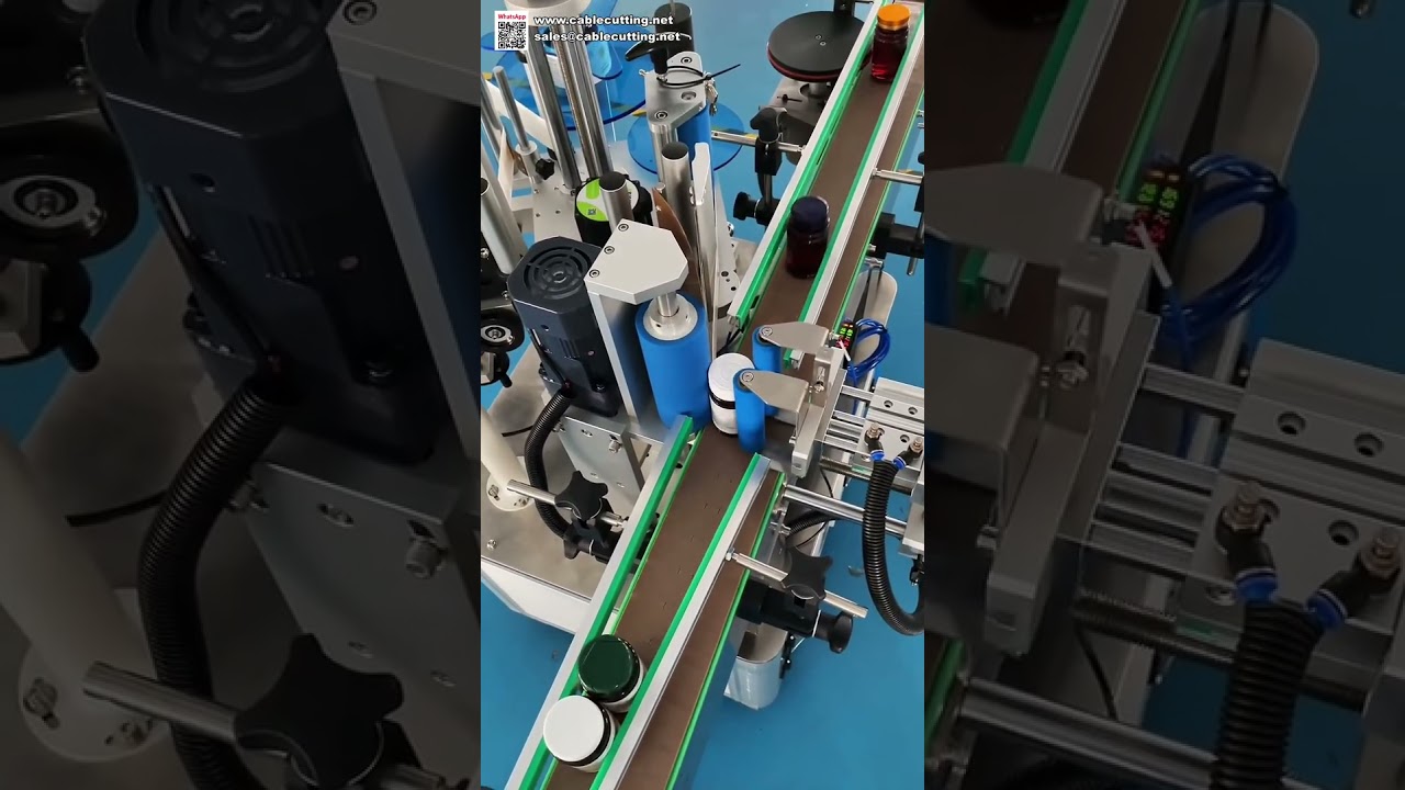 Máquina Automática de Rotulagem para Garrafas Redondas | Aplicador de Etiquetas Confiável para Químicos Domésticos