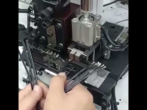 Máquina Automática de Crimpagem de Terminais 2T-4T | Equipamento para Fabricação de Cabos