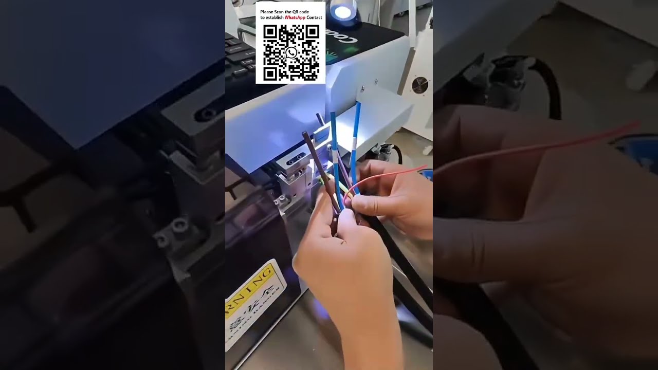 Máquina Automática de Tubo Termoencolhível para Impressão, Inserção e Cozimento em Chicotes de Carregamento EV