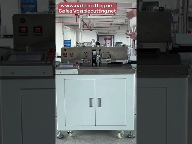 Máquina Automática de Corte, Descascamento, Torção e Soldagem a Estanho de Fios