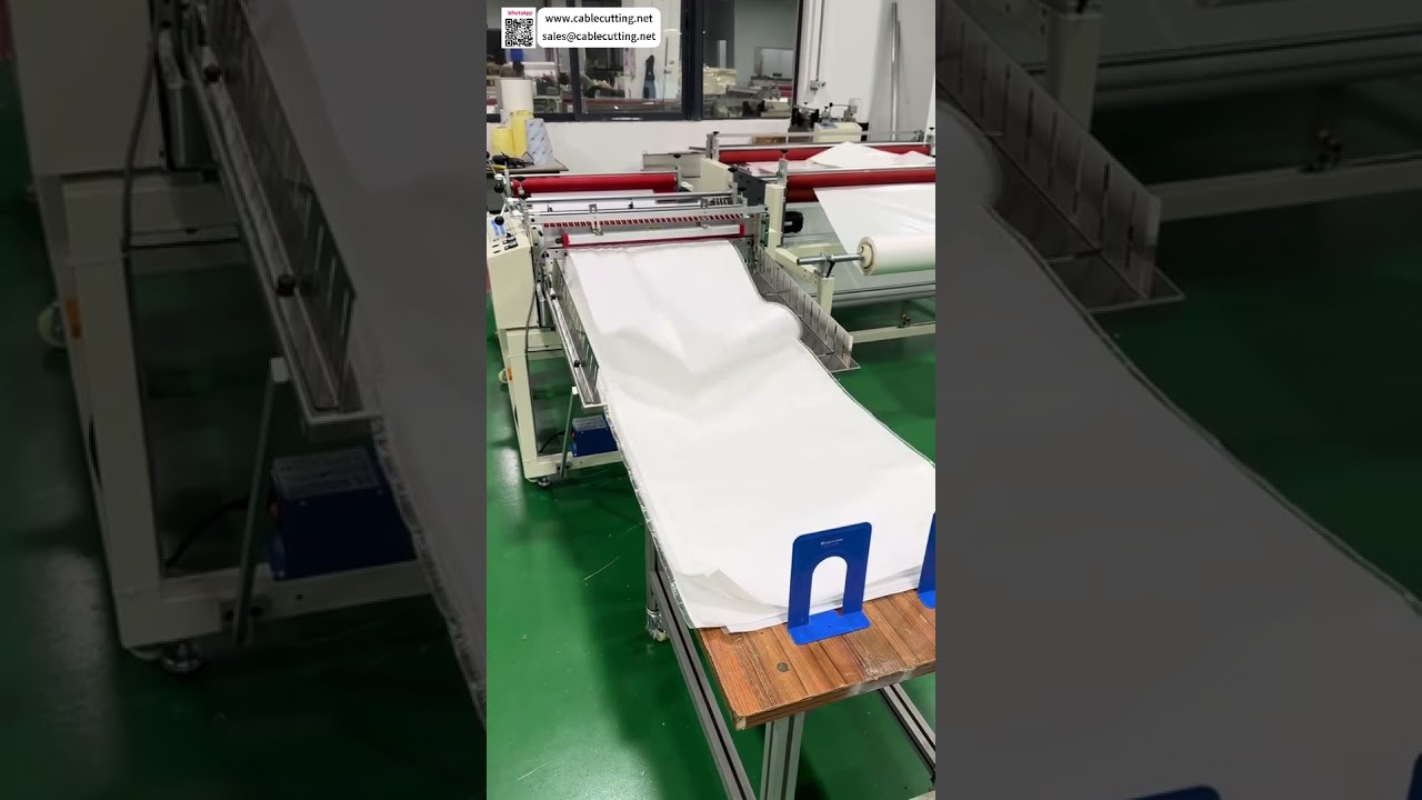Máquina de Corte para Sacos Tecidos: Saída de Folhas de 1 a 8 Metros com Alta Precisão