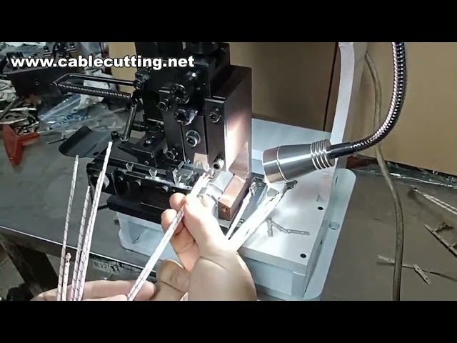 Máquina de Crimpagem de Conectores e Cabos | Crimpadeira Automática de Terminais para Fios Elétricos de Cobre
