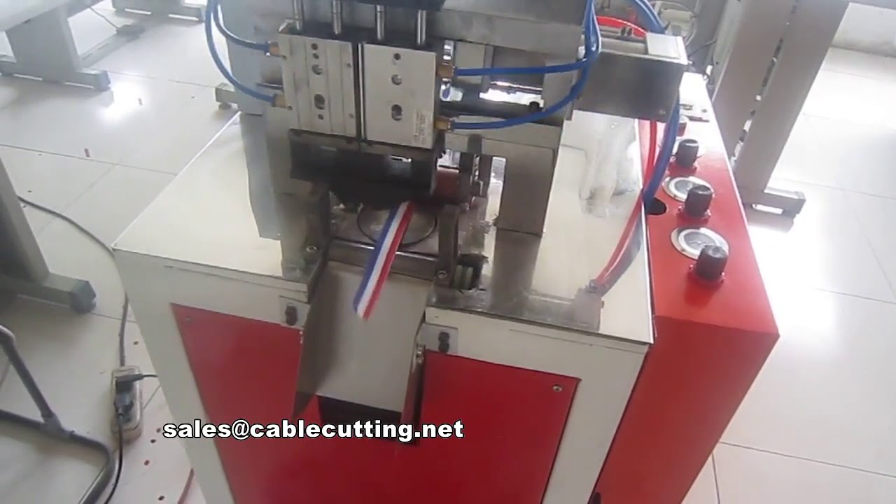 Máquina de Corte de Fita Ultrassônica com Faca Dupla para Formato Trapezoidal