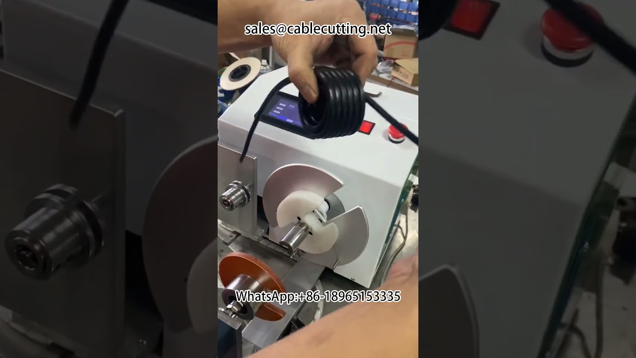 Máquina de Enrolamento de Linha Única com Tecnologia Stay Ahead e Stay Tail | Automação de Chicotes Elétricos