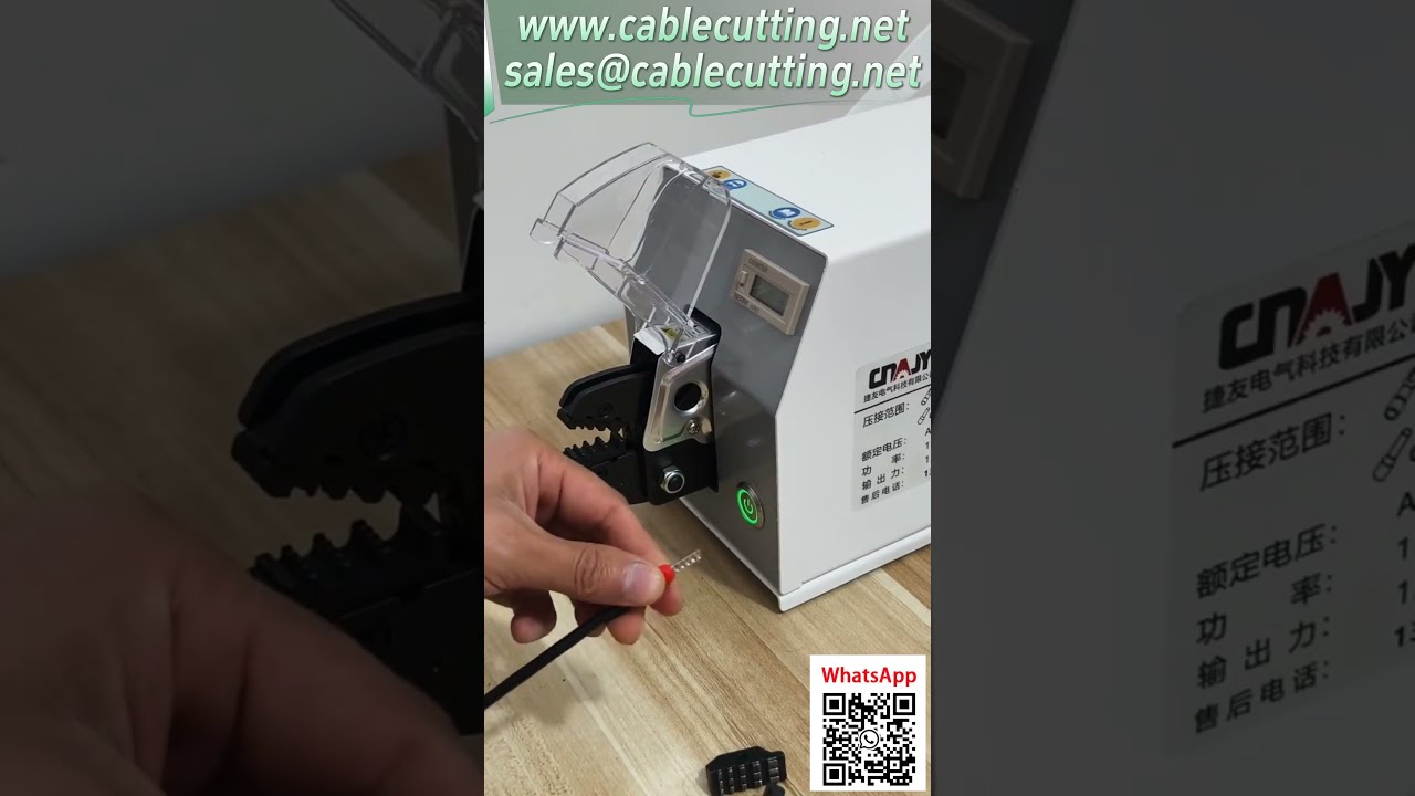 Máquina de Crimpagem Pneumática 20EC | Terminal 16mm² com Tampa de Segurança e Matrizes Trocáveis