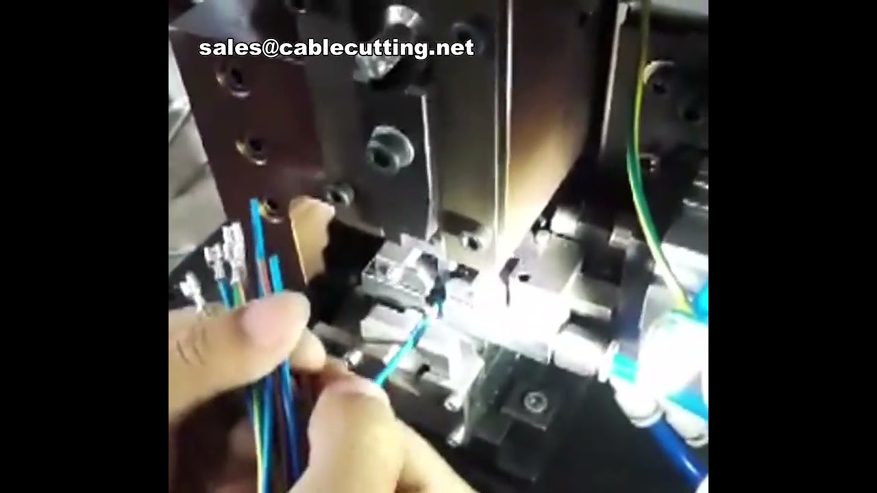 Máquina Pneumática Horizontal de Descascamento e Crimpagem de Terminais DC/AC para Fios Multinúcleo