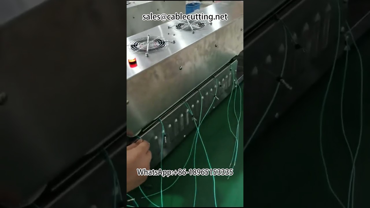 Máquina de Termoencolhimento com Esteira para Chicotes Elétricos | Processo Automatizado de Emenda