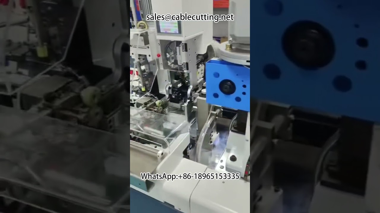 Máquina de decapagem e crimpagem para plugues à prova d'água | Equipamento para chicotes elétricos #decapagem #crimpagem