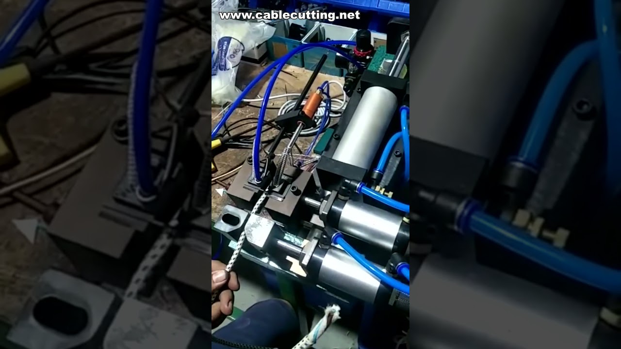 Máquina Pneumática de Decapagem de Fios | Desencapadora Automática de Cabos Industriais