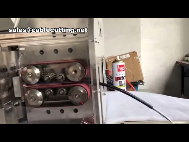 Máquina de Corte e Decapagem de Fios Multinúcleo Automática para 4 Núcleos | Processamento de Cabos Elétricos