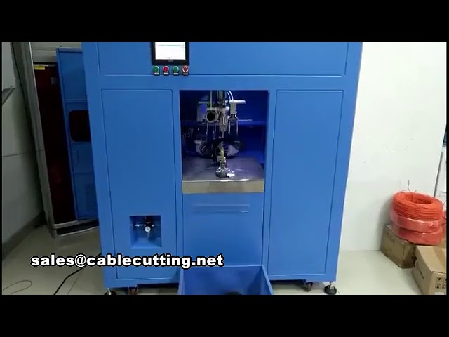 Máquina Automática de Enrolamento, Agrupamento e Amarração de Cabos em Formato 8