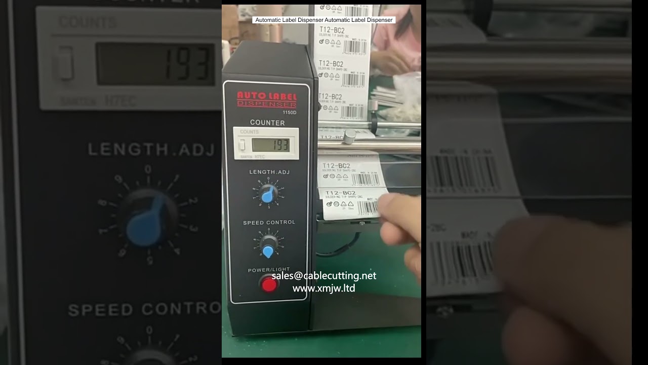 Dispensador Automático de Etiquetas - Máquina de Rotulagem Industrial